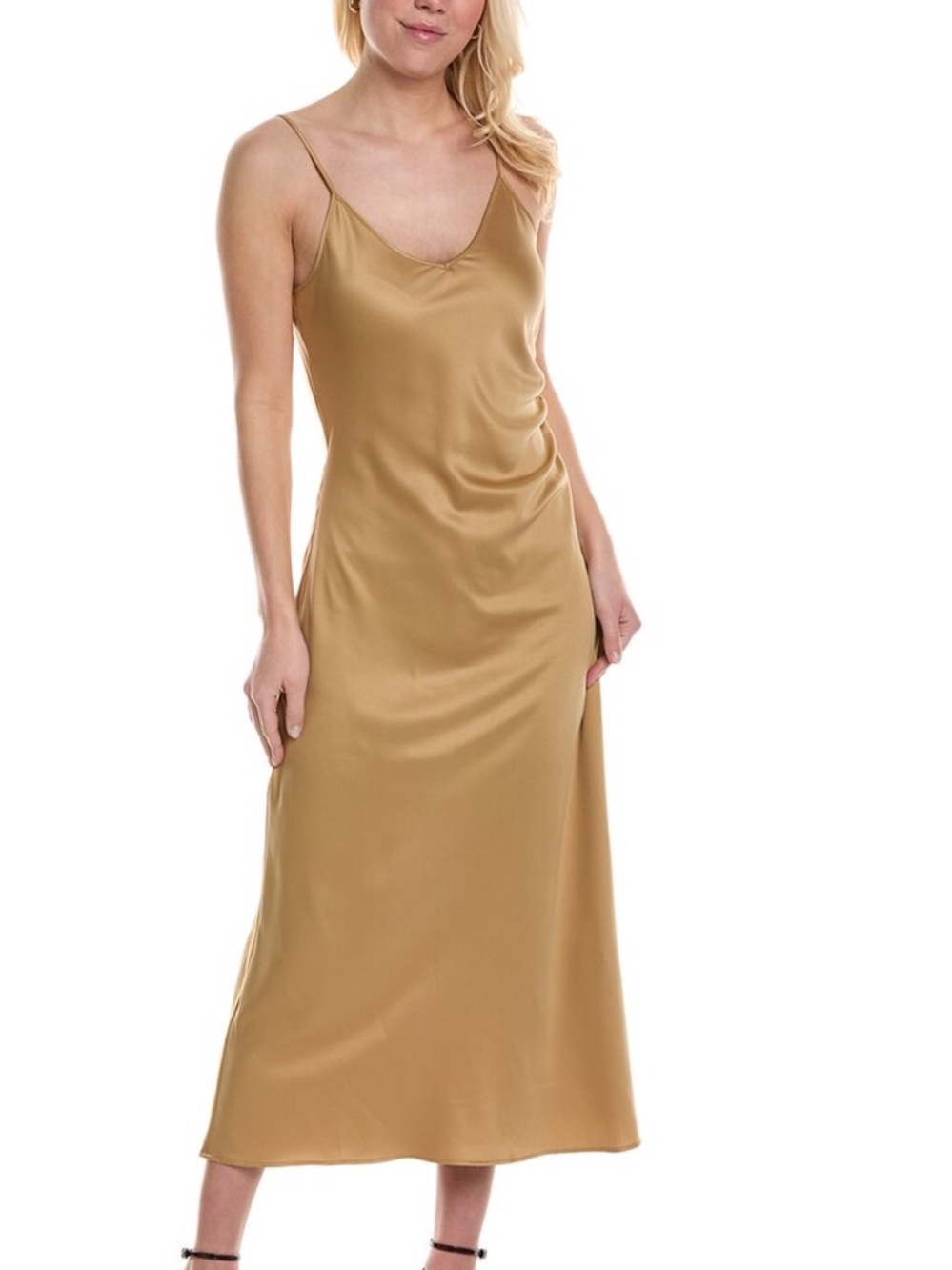 MARELLA Camel-Tan Slip Maxi Dress